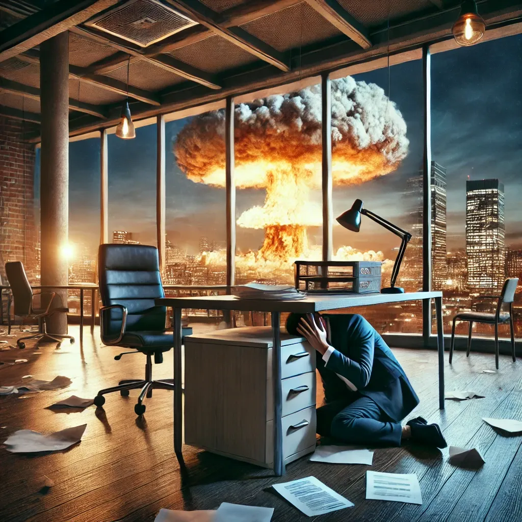 12 Hilarious (and Surprisingly Practical) Tips for Surviving a Nuclear Attack at Work