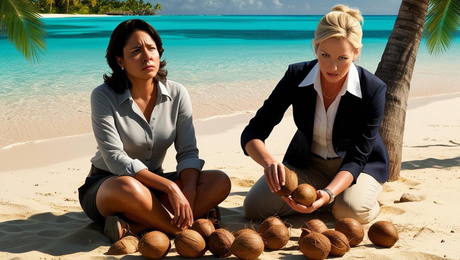 Stranded on an Island with My Useless Boss – Now She Can’t Even Count Coconuts